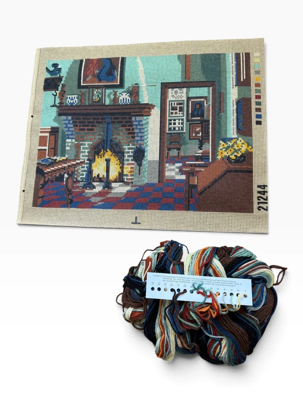 Vintage German Gobelin Tapestry Needlepoint Kit